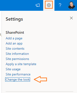 Change the look of sharePoint online