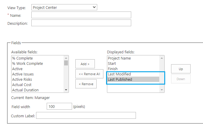 track Project Schedule changes in Project Server