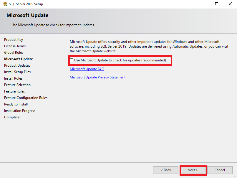 Install SQL Server 2019 - Step 5