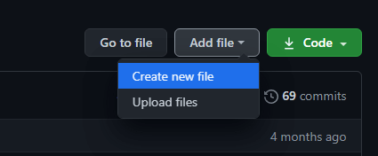 create a new folder in github
