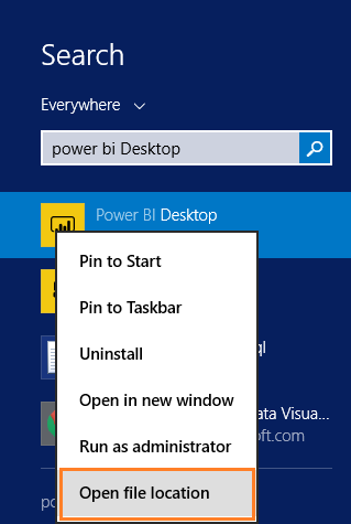 Run power bi desktop with different domain account