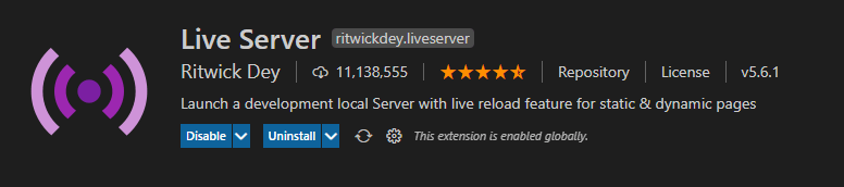 live server install