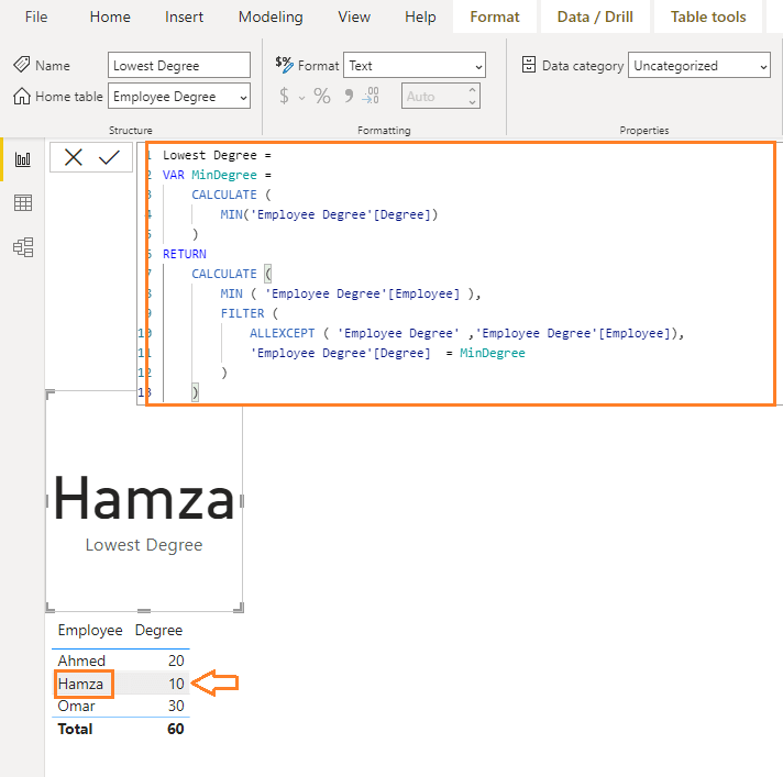 Return value based on another column in Power BI