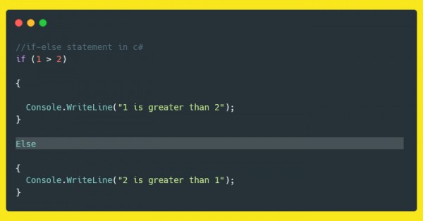 if else in C#