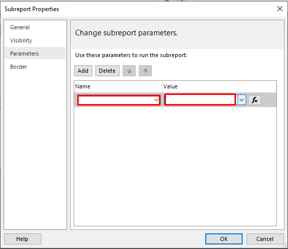 select parameter