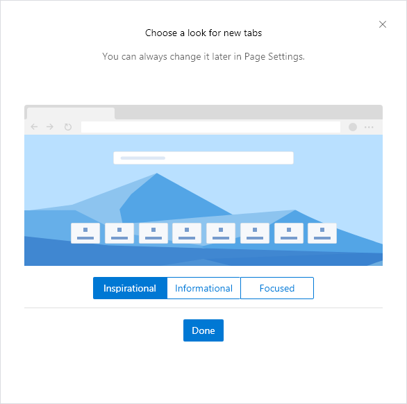 Page Layout in Microsoft Edge Chromium browser