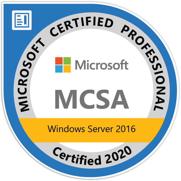 MCSA-Windows+Server+2016
