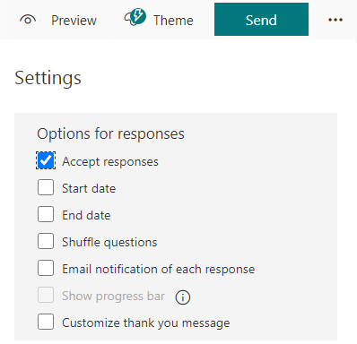 Language Settings in Microsoft Forms