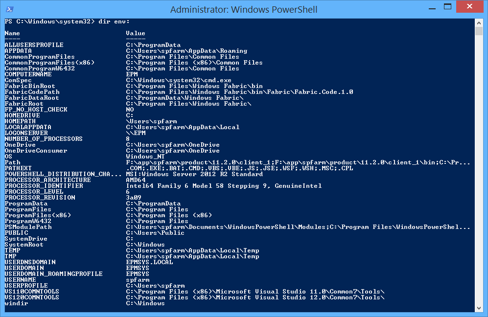 How to Get All Environment Variables in PowerShell