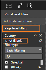 can't exclude the blank value in a slicer