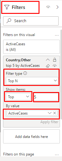 Filter by top N in Power BI