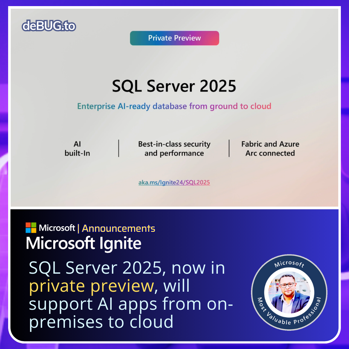 announcement of SQL Server 2025.