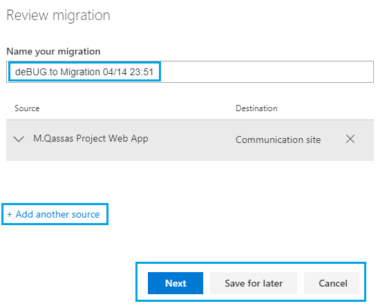 Review migration in SharePoint Migration Tool for SharePoint 2016