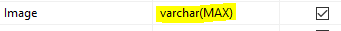image Data type for base64 in SQL Server DB