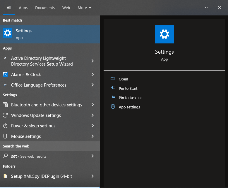 Change default App in Windows Settings
