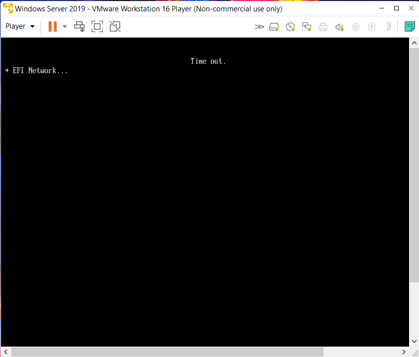 Efi network timeout vmware что делать