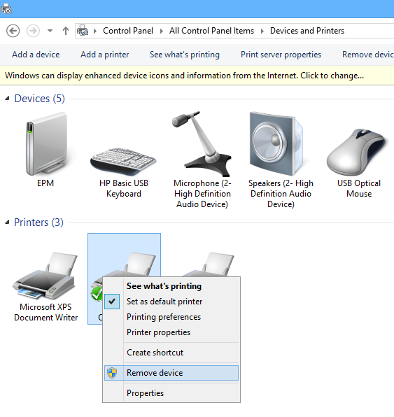 printer not printing in color Windows 10