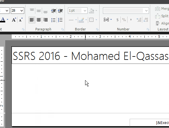 create first report via builder in ssrs 2016