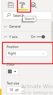 change bar chart position from left to right