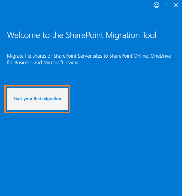 Start your first migration SharePoint Migration Tool for SharePoint 2016