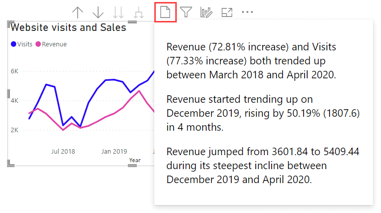 smart narrative Power BI