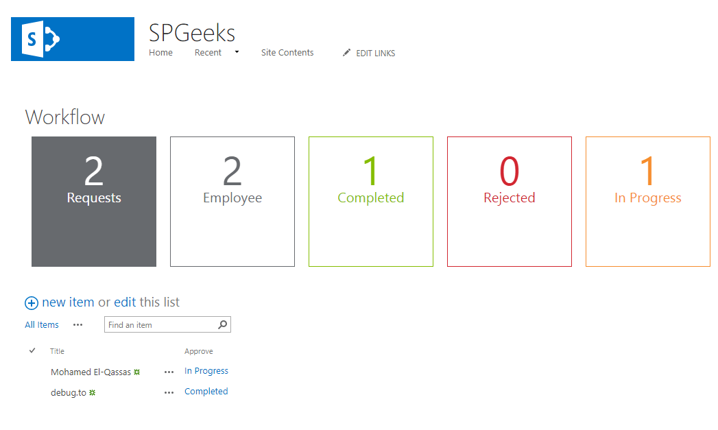 How to get items count per SharePoint Workflow Approval Status using JavaScript