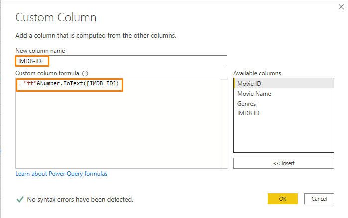 Number.ToText formula in Power Query